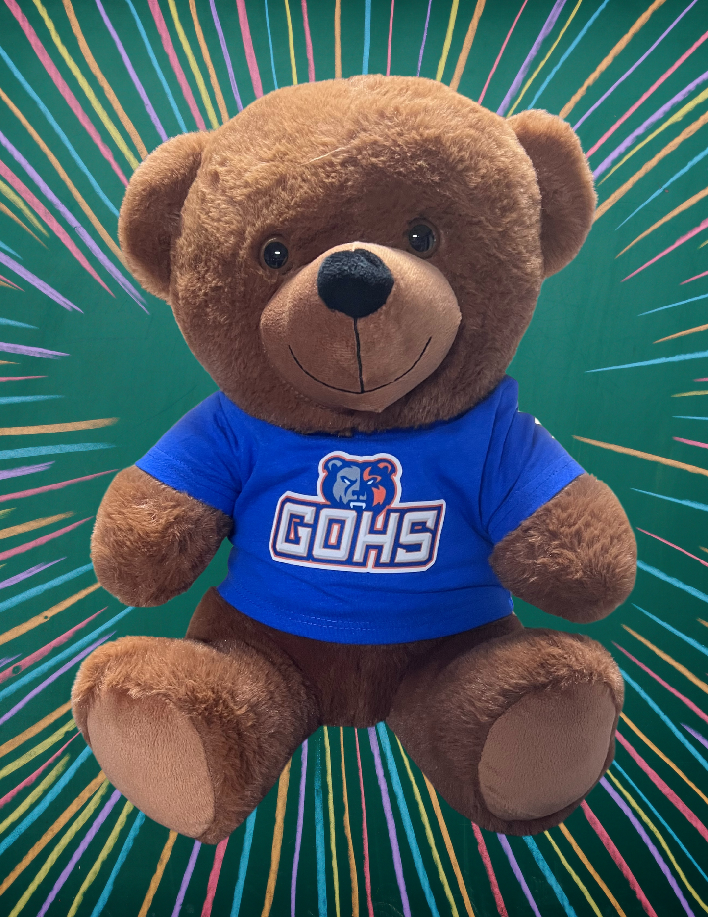 14" GOHS Bear - GOHS Logo - Blue Shirt