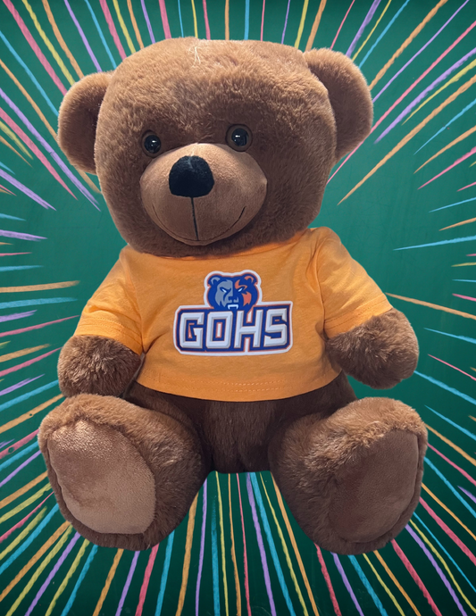 14" GOHS Bear - GOHS Logo - Orange Shirt