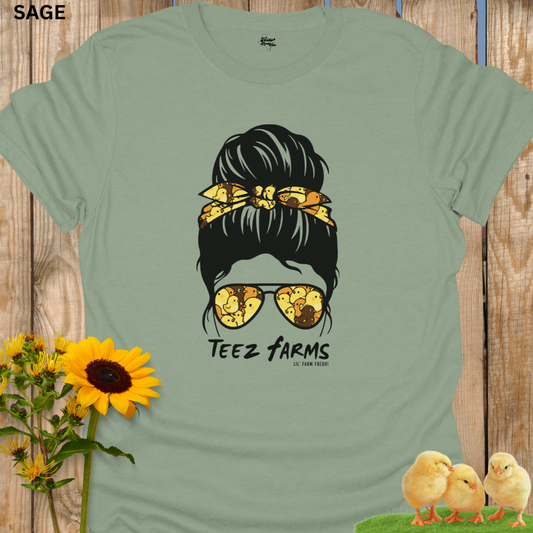 Teez Farms Baby Chicks Messy Bun