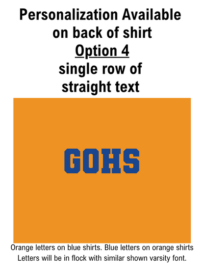 14" GOHS Bear - GOHS Logo - Orange Shirt - PERSONALIZE!